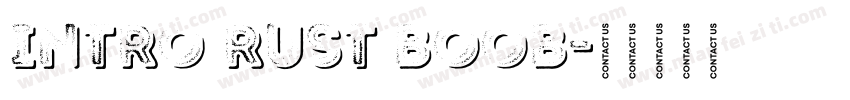 INTRO RUST BOOB字体转换